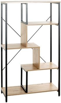 HAKU Regal Eiche, schwarz, MDF, Metall, Modern (37408)