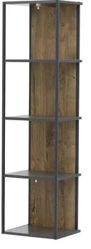 Wohnconcept Wandregal Manhattan Haveleiche Cognac/Graphit (4T23VV41)