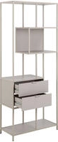 ACTONA GROUP Regal "Seaford, Standregal, Regal, Raumteiler" 77x35x185 cm, schwarzer