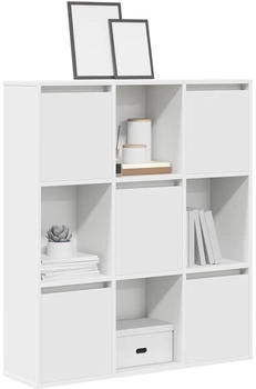 vidaXL B&uuml;cherregal Holzwerkstoff Wei&szlig; (860400)