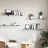 vidaXL Wandregale 4 Stk. Grau Sonoma 100x20x1,5 cm (838293)