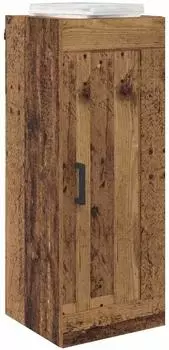 vidaXL Wandschrank Altholz-Optik 34,5x34x90cm (882436)