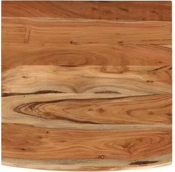 vidaXL Wandregal Quadratisch Massivholz Akazie Baumkante 40x40x2,5cm (370246)