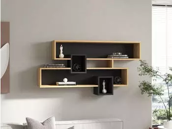 Hanah Home Mariana Wandregal 120x72,2x22cm Saphir & Anthrazit (835PUQ1672)