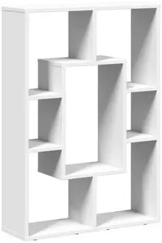vidaXL B&uuml;cherregal Wei&szlig; 63x20x90cm Holzwerkstoff (858138)