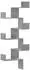 vidaXL Wand-Eckregal Betongrau 45x45x147cm Holzwerkstoff (852639)