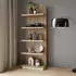 Forte Lewisville Standregal 5 Böden, Secret Grey/Valencia Eiche, 60x194,6x29,6cm (14763407-0)