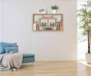 Finebuy PAOLA Wandregal Holz, offen (SuVa7084_1)