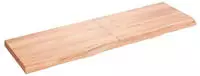 vidaXL Wandregal Hellbraun 160x50x(2-6) cm Massivholz Eiche Behandelt