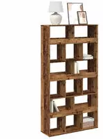vidaXL B&uuml;cherregal Altholz-Optik 100x33x187,5 cm Holzwerkstoff