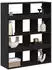 vidaXL Raumteiler Bücherregal Holzwerkstoff Schwarz 100x33x125,5cm