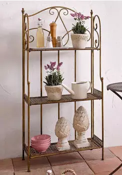 Home Affaire Standregal Gold, Metall, 60x126,9x28cm (39903401-0)