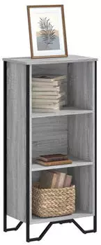 vidaXL B&uuml;cherregal Holzwerkstoff Sonoma Grau 50x31x106cm (848607)