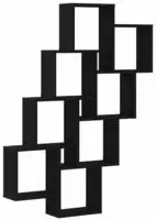 vidaXL Wandregal Schwarz Eichen-Optik 90 x 15 x 119,5 cm Holzwerkstoff