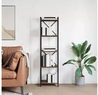 vidaXL B&uuml;cherregal Ger&auml;ucherte Eiche 40 x 30 x 155 cm Holzwerkstoff