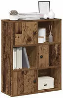 vidaXL B&uuml;cherregal Altholz-Optik 60x24x76,5 cm Holzwerkstoff