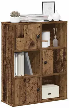 vidaXL B&uuml;cherregal Altholz-Optik 60x24x76,5cm Holzwerkstoff (860389)