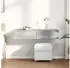 vidaXL Wandregal mit Schubladen Grau Sonoma 100x36x19cm Holzwerkstoff (859991)