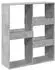vidaXL Bücherregal/Raumteiler Betongrau 100x33x115cm (854511)
