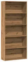 vidaXL B&uuml;cherregal Artisan-Eiche 80x30x189 cm Holzwerkstoff