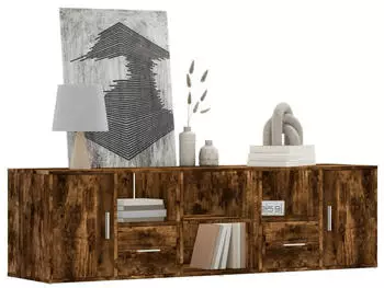 vidaXL Eckschrank R&auml;uchereiche 160x40x45cm Holzwerkstoff (3307823)