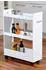 Kesper Nischenregal 3 Ebenen MDF weiß mit Rollen (248528)