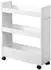 Kesper Nischenregal 3 Ebenen MDF weiß mit Rollen (248528)
