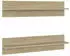 vidaXL Wandregal 2er-Set Sonoma-Eiche 80x11,5x18cm Holzwerkstoff (807339)