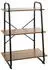 HAKU Standregal Metall/Spanplatte Schwarz/Eiche 3 Ebenen 60x93x36cm (23894)