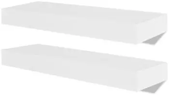 vidaXL Wandregale 4er-Set Wei&szlig; 40cm (275996)