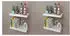 vidaXL Wandregale 4er-Set Weiß 40cm (275996)