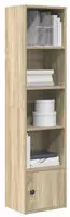 vidaXL B&uuml;cherregal Sonoma-Eiche 31x24x127 cm Holzwerkstoff