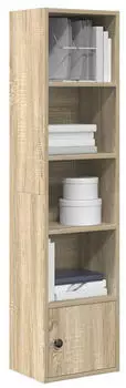 vidaXL B&uuml;cherregal Sonoma-Eiche 31x24x127cm Holzwerkstoff (860348)