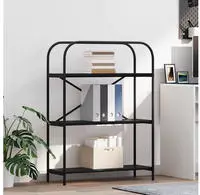 vidaXL B&uuml;cherregal Schwarz Eichen-Optik 80 x 30 x 109 cm Holzwerkstoff