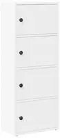 vidaXL B&uuml;cherregal Wei&szlig; 40x24x102 cm Holzwerkstoff
