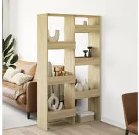 vidaXL Raumteiler Sonoma-Eiche 100x33x175 cm Holzwerkstoff
