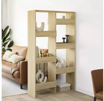 vidaXL Raumteiler Sonoma-Eiche 100x33x175cm Holzwerkstoff