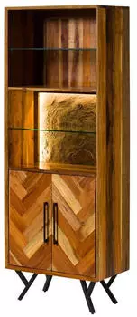 Massivmoebel24 Avignon Standregal Altholz 70x40x186cm natur lackiert (09-320-987-0125)
