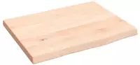 vidaXL Wandregal 40x30x2 cm Massivholz Eiche Unbehandelt