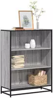 vidaXL B&uuml;cherregal Grau Sonoma 80,5x35x107,5 cm Holzwerkstoff