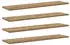 vidaXL Regalbrett 4er-Set Braun 80x20x1,5cm Holzwerkstoff (875058)