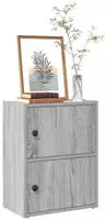 vidaXL B&uuml;cherregal Grau Sonoma 40x24x52 cm Holzwerkstoff