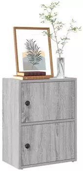 vidaXL B&uuml;cherregal Holzwerkstoff Grau Sonoma 40x24x52cm (860360)