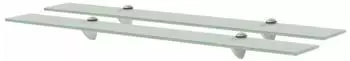 vidaXL Schweberegale 2 Stk. Glas 8mm 80x20cm (3051539)