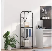 vidaXL B&uuml;cherregal Graues Sonoma 40 x 30 x 146 cm Holzwerkstoff