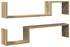 vidaXL Wandregal 2-tlg. Artisan-Eiche 100x15x20cm Holzwerkstoff (856613)