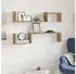 vidaXL Wandregal 2-tlg. Artisan-Eiche 100x15x20cm Holzwerkstoff (856613)