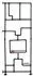 MCW MCW-P10 Raumteiler mit Regal Industrial Metall/Melamin 203x80x20cm, dunkelbraun (100609)