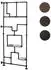 MCW MCW-P10 Raumteiler mit Regal Industrial Metall/Melamin 203x80x20cm, dunkelbraun (100609)