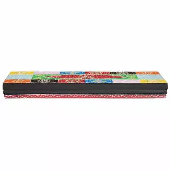 vidaXL Wandregale 2 St&uuml;ck Massivholz Mango Mehrfarbig 60x20x6cm (4017575)